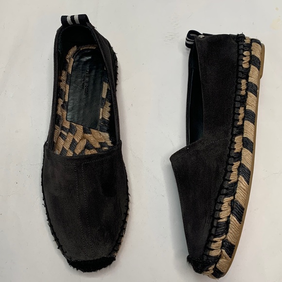 rag & bone Shoes - Rag & Bone Made in Spain Black Gray Suede Espadrilles Shoes Size 38 EU / 8 US